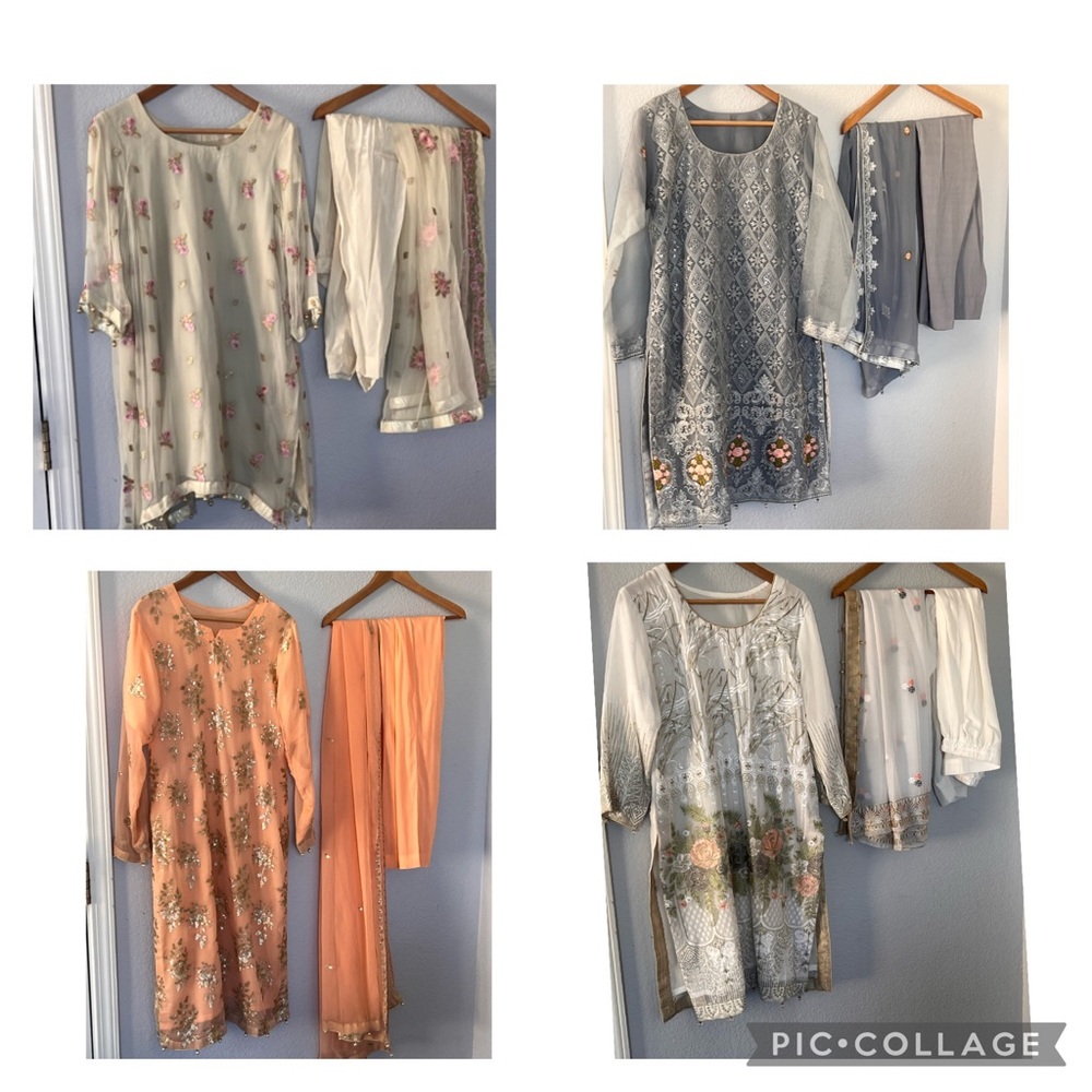 Hi I’m selling  these brand new 3 piece outfits.I’m asking $60 each.chest 20inch